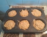 Foto del paso 6 de la receta: Muffins húmedos de mangos y mandarina veganos 🍊🥭🥕
