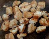 A picture of step 2 of Jacket Potato filled with Chicken in Peppercorn Sauce. 🤩.