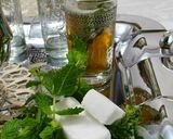 A picture of step 1 of Moroccan Green Tea👌🍵.