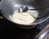 A picture of step 1 of Besan ladoo.