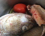 Foto del paso 1 de la receta: Gazpacho de bacalao y gamba rallada
