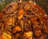 Gambar langkah 6 resipi Sambal Terung Ikan bilis.
