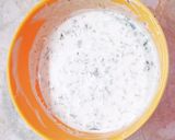 Töltött padlizsán petrezselymes joghurt öntettel recept fázis 4 fotója