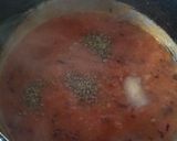 A picture of step 3 of Red Sauce pasta.