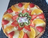 Une image de l'étape 6 de Tarte au flanc et de fruits.