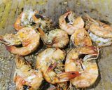 A picture of step 3 of Spaghetti Alfredo with Rosemary Butter Shrimp.