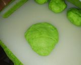 Foto langkah ke 7 dari resep Bakpia Basah Pandan (takaran sendok).