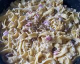 Foto del paso 5 de la receta Tallarines gourmet a la carbonara 🥓🍄🥛🧀🥚
