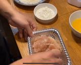A picture of step 2 of Tonkatsu  / Chicken katsu.