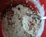 A picture of step 2 of Peanut butter Cake.