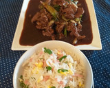 Foto del paso 1 de la receta: Carne mongoliana con arroz chaufa.