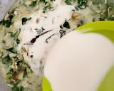 Foto langkah ke 5 dari resep "Daun Singkong dan Jantung Pisang Masak Santan".