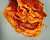 A picture of step 1 of Crispy Prosciutto.