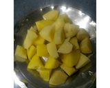 A picture of step 1 of Puri Aloo.