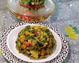 A picture of step 3 of Palak, Veggies Dry Curry.
