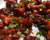 A picture of step 3 of Cauliflower Dry Manchurian.