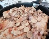 Une image de l'étape 2 de Côte de veau crème et champignons.
