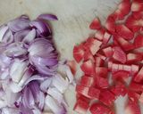 A picture of step 1 of Dilkhush pulao.