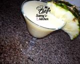 A picture of step 3 of Pineapple and cocoanut juice.