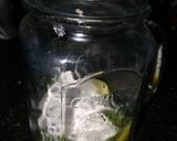 A picture of step 1 of Lemon mint mojito.