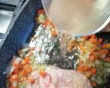 A picture of step 3 of Ossobuco with Vegetables.