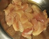 A picture of step 1 of Chicken fingers.