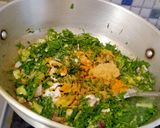 A picture of step 3 of Methi Saag.