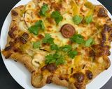 Hình bước làm 4 của món Pizza Đào 🍑 🍕
