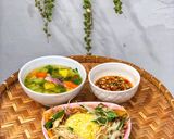 Hình bước làm 5 của món Cơm Gà Hội An Dã Chiến