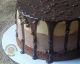Gambar langkah 22 resipi Mocha Mousse Cake.