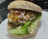 Foto del paso 12 de la receta: Hamburguesa🧀hawaiana🥯🍍🍔