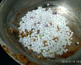 A picture of step 2 of Sabudana pakoda.