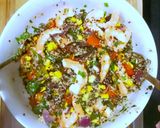 Une image de l'étape 3 de Salade de quinoa et maïs aux légumes grillés.