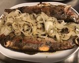 Une image de l'étape 8 de Truites saumonées aux oignons doux d Italie et aromates de la mer.