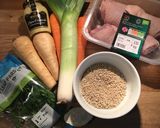 A picture of step 1 of Chicken Soup.