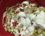 Grilled Chicken Bacon Ranch salad pizza recipe step 5 photo