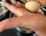 A picture of step 3 of Dal Bati Churma with pickled onions.