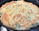 A picture of step 5 of Cheddar, Broccoli and Red Chilli Soufflé Omelette, Garlic roasted Cherry Plum Tomatoes, Olive Oil.