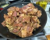 A picture of step 2 of Pork Adobo.