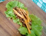 A picture of step 4 of Beef latus wrap.