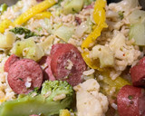 A picture of step 5 of Cauliflower and Beef Kielbasa.