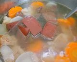 Hình bước làm 4 của món Nui nấu xương heo
