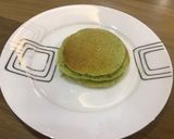 Hình bước làm 5 của món Pancake cải kale, yến mạch, hạt lanh lót táo 🍎 và lê 🍐