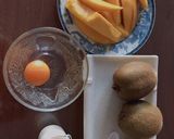 Hình bước làm 1 của món Ăn dặm-Mango Kiwi Custard