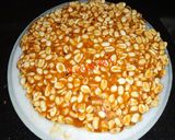 A picture of step 6 of Peanut Chikki.