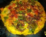 A picture of step 11 of Indian pizza.