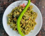 A picture of step 5 of Green Chilies Thecha.