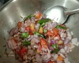 A picture of step 1 of Paneer bhurji.