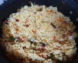 A picture of step 1 of Tomato Rice.