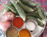 A picture of step 1 of Bitter gourd veg.